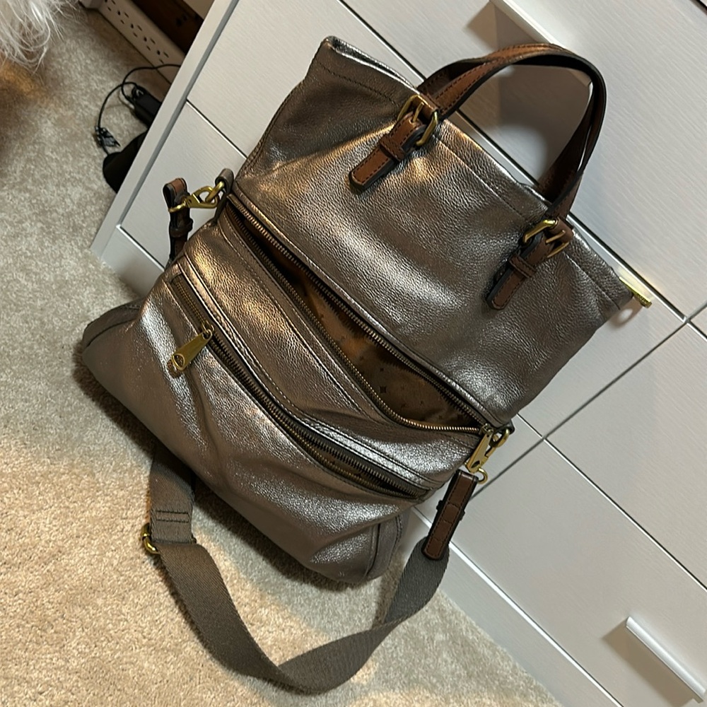 Metallic Fossil Explorer purse